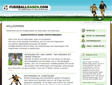 Tablet Screenshot of fussballrasen.com